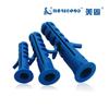 Tubo de Expansão de Nylon Meigu Bujão de Expansão Bujão de Borracha Âncora em Forma de Peixe Parafuso de Expansão Bujão de Parede Conjunto de Parafusos Autoatarraxantes Azul M6M8