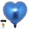 Balão de hélio flutuante publicitário de alumínio de 18 polegadas em formato de coração com impressão de logotipo de estrela de cinco pontas atividades decoração de festa de aniversário