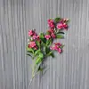 Copos de Nieve Azules Simulados, Flores Falsas Simuladas, Ramos Hechos a Mano, Flores de Seda para Bodas, Flores Decorativas Artificiales, Arreglos de Boda al por Mayor