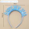 Diadema de Feliz Cumpleaños de Alambre Dorado con Brillo Nuevo Letras Inglesas Diadema de Feliz Cumpleaños Sombrero de Decoración de Ambiente de Fiesta