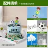 Decoração de Bolo de Futebol Enfeites Bola de Futebol de Borracha Macia Menino Ídolo Masculino Tema Menino Decoração Arranjo de Aniversário Toppers de Futebol