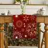 Toalha de mesa de Natal transfronteiriça nova linho impressão criativa boneco de neve velho tapete de mesa atmosfera decorações de mesa de Natal