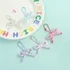 Nuevo Colgante de Lazo Floral Colorido Estilo Fresco Accesorio de Llavero DIY Hecho a Mano para Bolsos y Cadenas de Teléfono