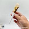 Novo Pincel para Base Super Fino Alargado Língua Corretivo sem Marcas Não Absorve o Pó Cabeça Plana Cerdas Macias Ferramenta de Beleza Cabo de Tinta