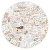 100 Pegatinas Inspiradoras de Graffiti Clásico Chino para Niños, Frases Inspiradoras, Cuadernos Decorativos Creativos, Pegatinas Impermeables