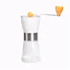 Moedor de Café Manual Transfronteiriço, Pequeno Moedor Portátil de Grãos de Café, Moedor Manual Personalizado Branco para Uso Doméstico Estilo Italiano