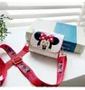 Bolsa infantil Nova bolsa de ombro do Mickey bolsa carteiro de desenho animado fofa Bolsa quadrada mini para meninas porta-moedas de moda