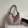 Bolsa de Ombro Único para Axila Outono e Inverno para Mulheres 2025 Nova Bolsa de Veludo de Grande Capacidade Estilo Casual Versátil Bolsa de Mão para o Dia a Dia