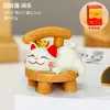 Gato de la Suerte de Estilo Chino Pacífico y Alegre Dibujo Animado Gatito Adorno de Escritorio Decoración de Escritorio de Oficina Regalo Creativo