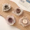 Estilo Cool Japonés Sizzy Encaje de Malla con Borde Quemado Rosa Seco Accesorios para el Cabello Hechos a Mano DIY Accesorios para Ropa