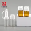 Frasco de gouache de 5 ml, vial de dos piezas de 10 ml, ampolla transparente, polvo liofilizado, líquido solvente, líquido de esencia, botella de vidrio hecha a medida