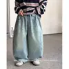 Pantalones para Niños Jeans para Niños Estilo Primavera y Otoño 2026 Otoño Nuevo Estilo Niños Grandes Niños Pantalones Casuales Sueltos Estilo Coreano