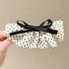 Pinza de Plátano Estilo Falda Dulce Retro con Lazo para Mujer, Pinza de Cola de Caballo de Alta Gama, Pinza Vertical, Pinza para Medio Recogido, Accesorio para el Cabello Muy Hermoso
