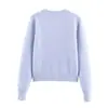 U Estilo Europeo y Americano Transfronterizo 2026 Nueva Moda Elegante Amazon Ropa para Mujer al por Mayor Patrón de Diamantes Cardigan de Punto con Lazo
