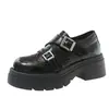 Zapatos de Cuero Brogue Retro Nuevo Estilo Modernos Geniales Tallados Versátiles Pequeños Zapatos de Cuero para Mujer Brogues de Mujer Primavera Británicos 2026
