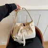 Bolsa tote de gran capacidad Shuai Mi Jia para mujer, nuevo modelo de verano 2026, elegante y atractiva, adecuada para ir al trabajo, bolso de hombro y cruzado
