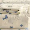 Sábana Bajera Ajustable de Gasa de Doble Capa Funda Pieza Única 2025 Nuevo Verano Dormitorio Individual No Algodón Sábanas de Algodón Puro Protector de Colchón