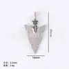 Venta caliente transfronteriza de Amazon aleación DIY accesorios para joyería hueco cabeza de vaca accesorios de cuchillo de luna curvo colgante para collar colgante