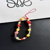 Cadena para Teléfono Móvil Estilo Ins Estrella Roja Rugby Funda para Teléfono Móvil Correa Cadena para Cámara con Cuentas DIY Cuerda Anti-Pérdida para Teléfono Móvil