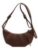 Bolsa Pequeña de Moda Retro Mate Otoño e Invierno Transfronteriza para Mujer Nuevo Estilo 2026 Bolsa Croissant Versátil Cruzada Bolsa Dumpling