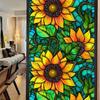 BL156-170 mar de flores transfronterizo pegatina de vidrio estático película para ventana de PVC sin adhesivo decoración del hogar pegatina para cristal de ventana