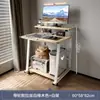 Escritorio para computadora pequeño para el hogar, mini, móvil, para aprendizaje, mesa para laptop, mesa de noche sencilla para dormitorio de apartamento pequeño