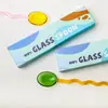 2023 nuevo creativo cuchara de postre de leche color cuchara de cristal estilo pastoral lindo mango largo cuchara de mezcla para café retorcida