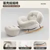 Mecedora color crema, sillón reclinable cómodo para uso doméstico, sofá individual de ocio para niñas, mecedora nube para balcón y sala de estar