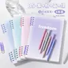 Cuaderno de hojas sueltas de alto valor b5 cuaderno desmontable cuaderno simple estudiantes universitarios, estudiantes de secundaria y preparatoria estilo ins cubierta blanda más