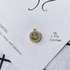 Acessórios para joias DIY atacado liga gota de óleo sol lua flor de pérola incrustada pingente material de acessórios para colar