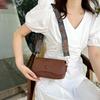 Bolsa Pequena Vintage para Mulheres, Nova Tendência de Nicho Outono e Inverno Versátil com Alça Larga para Ombro e Transversal, Bolsa Cilíndrica Popular