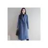 Nuevo Abrigo de Lana para Mujer Nuevo Abrigo Primavera y Otoño Longitud Media Talla Grande Abrigo de Lana Estilo Coreano Abrigo de Lana Holgado para Mujer