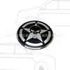 Calota de Carro Caveira do Justiceiro Adesivo Personalizado Centro de Roda Tampa Central de Roda Modificada Logo 56mm60mm