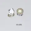 Tarjeta Dongzhou 8 ocho lados corte rosa 6/8 mm circón de imitación brillante diamante octogonal con base puntiaguda para pendientes y accesorios de joyería de cristal