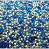 Pedras Preciosas Coloridas de Vidro K9 com Fundo Galvanizado, Pedras Preciosas Artificiais, Pedras Soltas de Cristal de Vidro, Diamantes para Nail Art