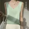 Nuevo top corto 2025, capa base de verano, seda de hielo, camisola de seda de hielo transfronteriza, traje para mujer talla grande, ropa interior transfronteriza