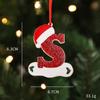 2026 Pingente de Resina de Natal para Família DIY Nome Escrito à Mão Osso de Cachorro de Natal Decoração de Árvore de Natal Personalização