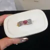 Anel oval aberto com espiga de trigo em zircônia banhado a ouro 18k real, toque de luxo leve e de alta qualidade, acessório de mão versátil atacado