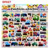 Pegatinas de Burbujas Grandes para Estéreo de Coche para Niños, Niños Pequeños y Bebés, Recuerdos, Premios de Jardín de Infancia, Pegatinas de Vehículos de Construcción