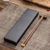 1 Par de Palillos Caja de Regalo, 2 Pares de Palillos Caja de Papel, Caja de Empaque para Palillos, Caja con Tapa y Base Estampada Brillante, Adecuado para Estampado en Caliente