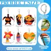 Llavero Acrílico Estilo Playa Tropical Europeo y Americano Transfronterizo Colgante Creativo para Mochila Nuevo Regalo de Pareja Transfronterizo