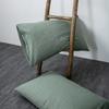 Funda de almohada de algodón lavado estilo japonés, 100% algodón, para estudiantes, casa de familia, individual, 48 x 74 cm, paquete de dos.