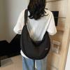 Bolsa de Lona de Grande Capacidade Feminina 2025 Nova Bolsa Esportiva Tipo Dumpling Moda Ruiying Combina com Tudo Ombro Transversal