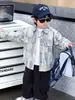 Chaqueta Camisa Casual para Niños Primavera y Otoño Estilo Coreano Elegante Versátil Top para Niños Pequeños Camisa de Comercio Exterior