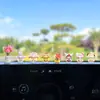 Adornos para Coche de Animales Pequeños con Vestimenta Cruzada, Adornos para Coche, Consola Central de Coche Eléctrico, Accesorios Interiores para Coche, Decoración de Pantalla de Navegación