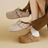 Nuevos Zapatos Birkenstock Primavera 2026 Estilo Coreano para Estudiantes Femeninas Slip-On Medio Slip Zapatos Casuales Estilo Callejero Y702