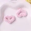 Serie de Colores Macarrón Dopamina de Principios de Primavera Accesorios para el Cabello, Pendientes, Llavero y Colgantes con Corazones de Abalorios Estilo Fresco