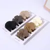 Grampo de cabelo camélia marrom-leite médio 4,5 cm Clipe de aperto fosco transfronteiriço europeu e americano Prendedor de tubarão para meio rabo de cavalo
