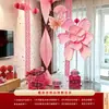 Set de decoración de ambiente para sala de bodas, decoración de pared de fondo para bodas, guirnalda de origami rosa, área para fotos con un toque de alta gama