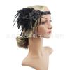 Diadema de plumas negras europeas y americanas, tocado de bola, accesorios de los años 20, diadema con borlas de diamantes, diadema, gran oferta de Amazon